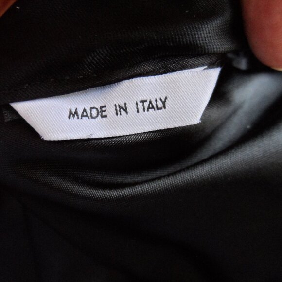 New Moschino CheapandChic Gold/Black Print 100% Silk Front Button Coat Size 4 - Picture 14 of 16